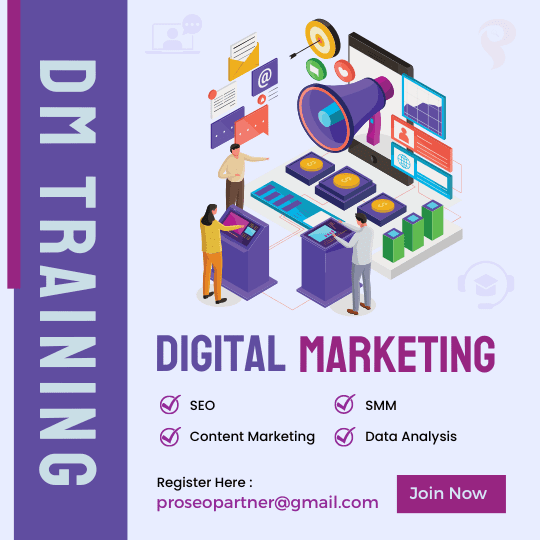 Digital Marketing Training (DMT) Service Logo - Pro SEO Partner