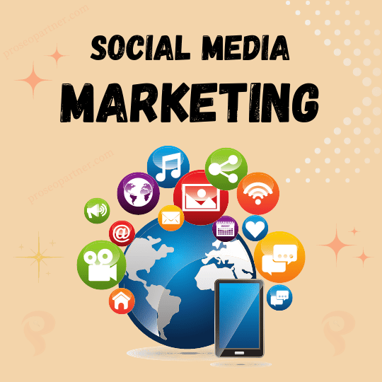 Social Media Marketing (SMM) Service Logo - Pro SEO Partner